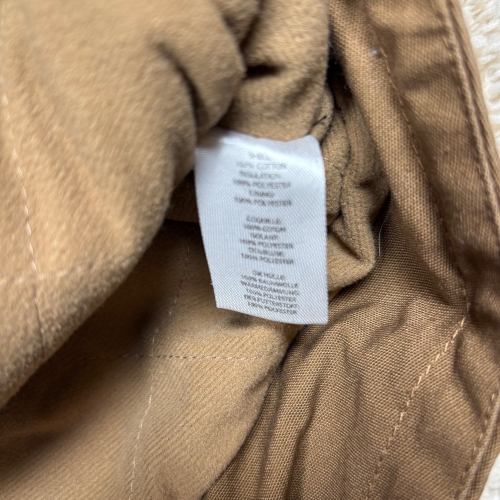 Noble Outfitters Canvas Vest Women XL Brown Faux Fur Lined Quilted Workwear - Picture 3 of 10